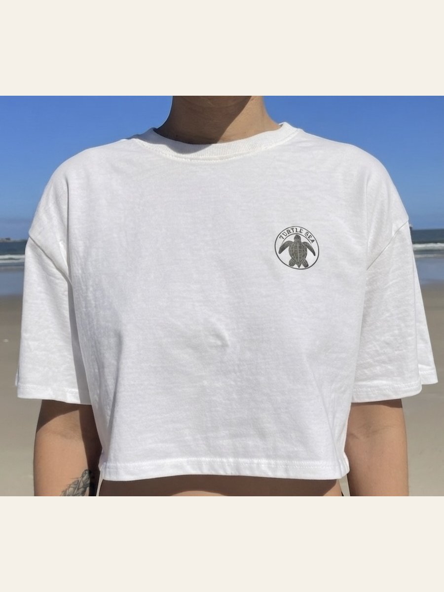 Cropped Turtle Sea — frente