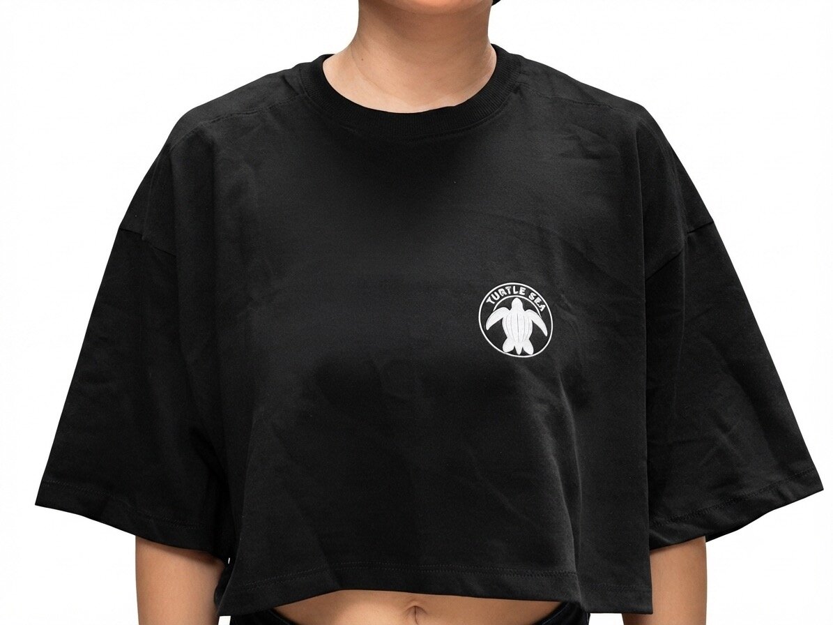Cropped Turtle Sea — frente